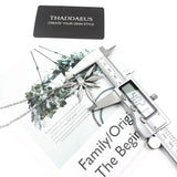 Leaves Necklace Large Spring Jewelry 925 Sterling Silver Gift