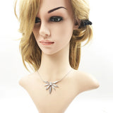 Leaves Necklace Large Spring Jewelry 925 Sterling Silver Gift