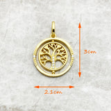 Life Tree Link Chain Necklace 925 Silver Romantic Jewelry Gift