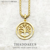 Life Tree Link Chain Necklace 925 Silver Romantic Jewelry Gift