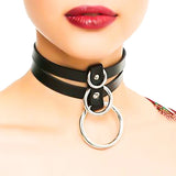Geometric Leather Necklace for Girls