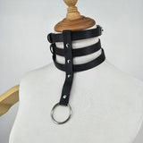 Geometric Leather Necklace for Girls