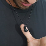 Men's Dumbbell Barbell Boxing Gloves Pendant Stainless Steel Sports Necklace
