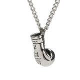 Men's Dumbbell Barbell Boxing Gloves Pendant Stainless Steel Sports Necklace