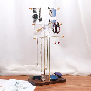Metal Necklace Jewelry Display Stand Choker Organizer