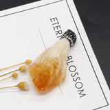 Natural Stone Amethyst/Ametrine Irregular Pendant Charms