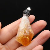 Natural Stone Amethyst/Ametrine Irregular Pendant Charms