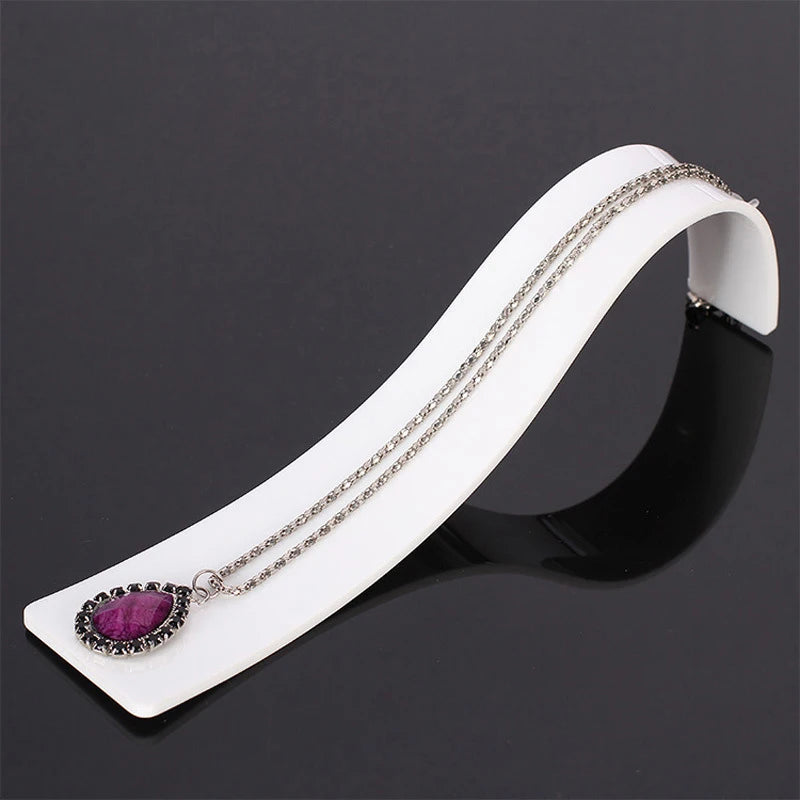 Acrylic Necklace Organizer Holder Stand Bracelet Case Jewellry Display