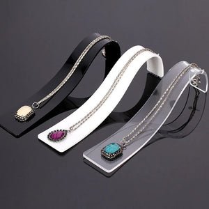 Acrylic Necklace Organizer Holder Stand Bracelet Case Jewellry Display