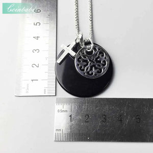 925 Sterling Silver Cross Necklace Ornament Gift