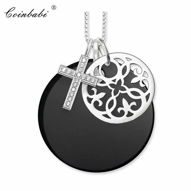 925 Sterling Silver Cross Necklace Ornament Gift