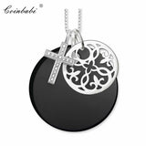 925 Sterling Silver Cross Necklace Ornament Gift