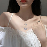 Water Clouds Choker Necklace 925 Sterling Silver Jewelry For Women