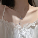Water Clouds Choker Necklace 925 Sterling Silver Jewelry For Women