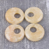 Natural Crystal Necklace Pendant DIY Material 30mm Stone Fittings 6pcs