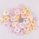 Natural Crystal Necklace Pendant DIY Material 30mm Stone Fittings 6pcs