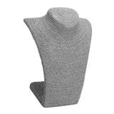 Necklace Pendant Display Bust Mannequin Stand Linen, 3 Sizes