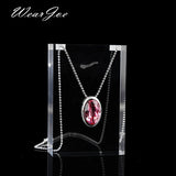Acrylic Necklace Pendant Display Stand Chain Jewelry Holder