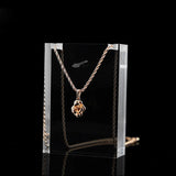 Acrylic Necklace Pendant Display Stand Chain Jewelry Holder