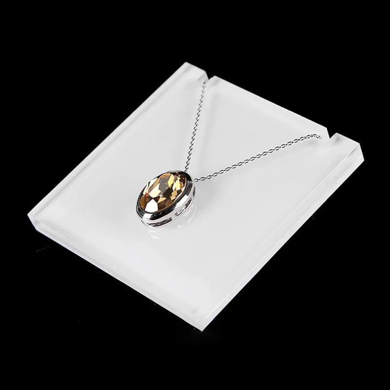 Acrylic Necklace Pendant Display Stand Jewelry Holder Rack