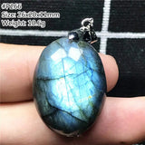 Labradorite Pendant Necklace Lucky Moonstone Beads Stone AAAAA