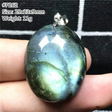 Labradorite Pendant Necklace Lucky Moonstone Beads Stone AAAAA