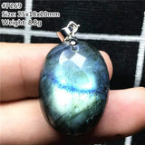 Labradorite Pendant Necklace Lucky Moonstone Beads Stone AAAAA