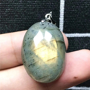 Labradorite Necklace Pendant Silver Moonstone Gemstone