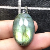 Labradorite Pendant Silver Moonstone Gemstone AAAAA