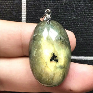 Labradorite Necklace Pendant Crystal Silver Moonstone Gemstone AAAAA