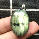 Labradorite Pendant Necklace Crystal Moonstone Gemstone Silver Jewelry