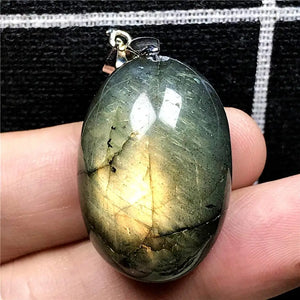Labradorite Pendant Necklace Silver Moonstone Gemstone AAAAA