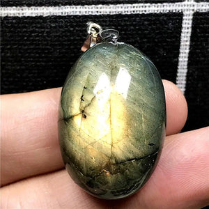 Labradorite Pendant Necklace Silver Moonstone Gemstone AAAAA