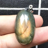 Labradorite Pendant Necklace Yellow Light Crystal Moonstone AAAAA