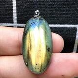 Labradorite Necklace Pendant Natural Crystal Jewelry 31x16x8mm Beads