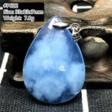 Aquamarine Pendant Necklace Natural Crystal Stone Jewelry for Woman Man