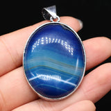 Natural Stone Agates Rose Quartzs Tiger Eye Pendant for DIY Jewelry Making