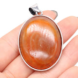 Natural Stone Agates Rose Quartzs Tiger Eye Pendant for DIY Jewelry Making