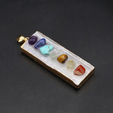 Natural Stone Melon Seeds Pendant Charms for Jewelry Making