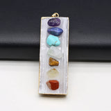 Natural Stone Melon Seeds Pendant Charms for Jewelry Making