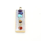 Natural Stone Melon Seeds Pendant Charms for Jewelry Making