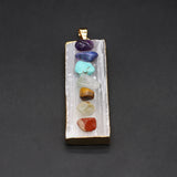 Natural Stone Melon Seeds Pendant Charms for Jewelry Making