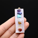 Natural Stone Melon Seeds Pendant Charms for Jewelry Making