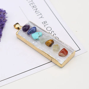 Natural Stone Melon Seeds Pendant Charms for Jewelry Making