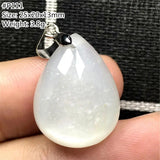 Moonstone Necklace Pendant - Natural Light Crystal Silver Stone