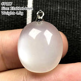 Moonstone Necklace Pendant - Natural Light Crystal Silver Stone