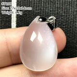 Moonstone Necklace Pendant - Natural Light Crystal Silver Stone