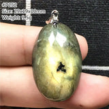 Yellow Labradorite Pendant Necklace Oval Beads Moonstone Stone AAAAA