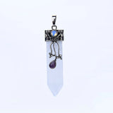 Sword Reiki Pendulum Crystal Quartz Charm Amulet Jewelry