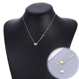 925 Silver Heart Pendant Chain For Women Wedding Jewelry Gift